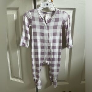 Kate Quinn Purple and White Footies One Piece